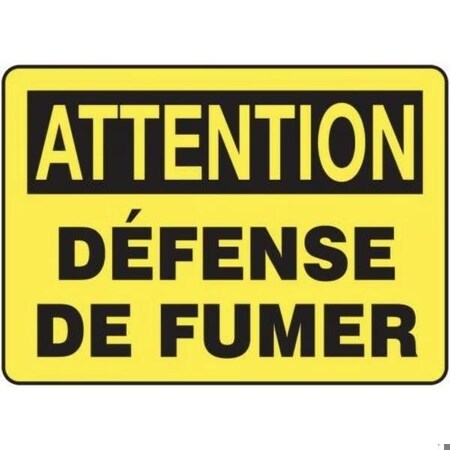 Accuform SAFETY SIGN NO SMOKING 10 in X 14 in FRMSMK545XP